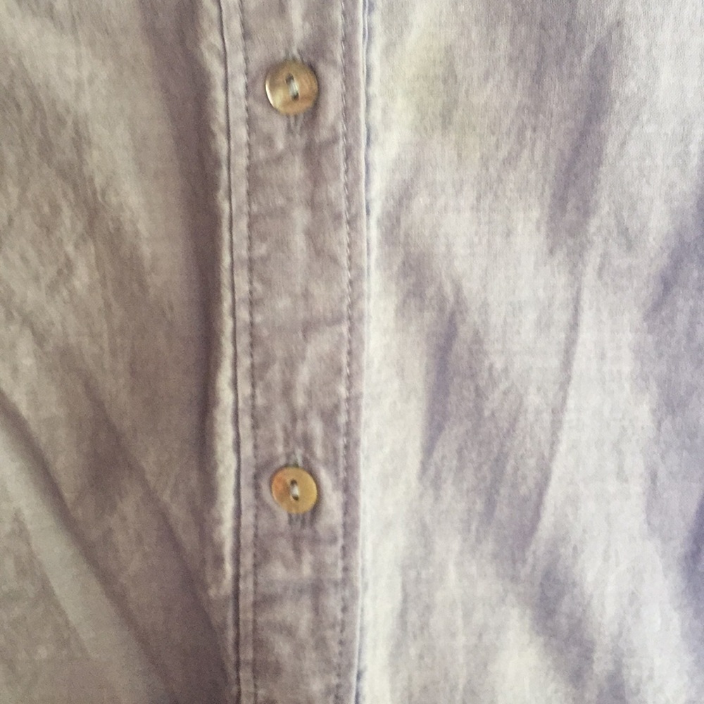 H&M blue button down shirt - Picture 3 of 4